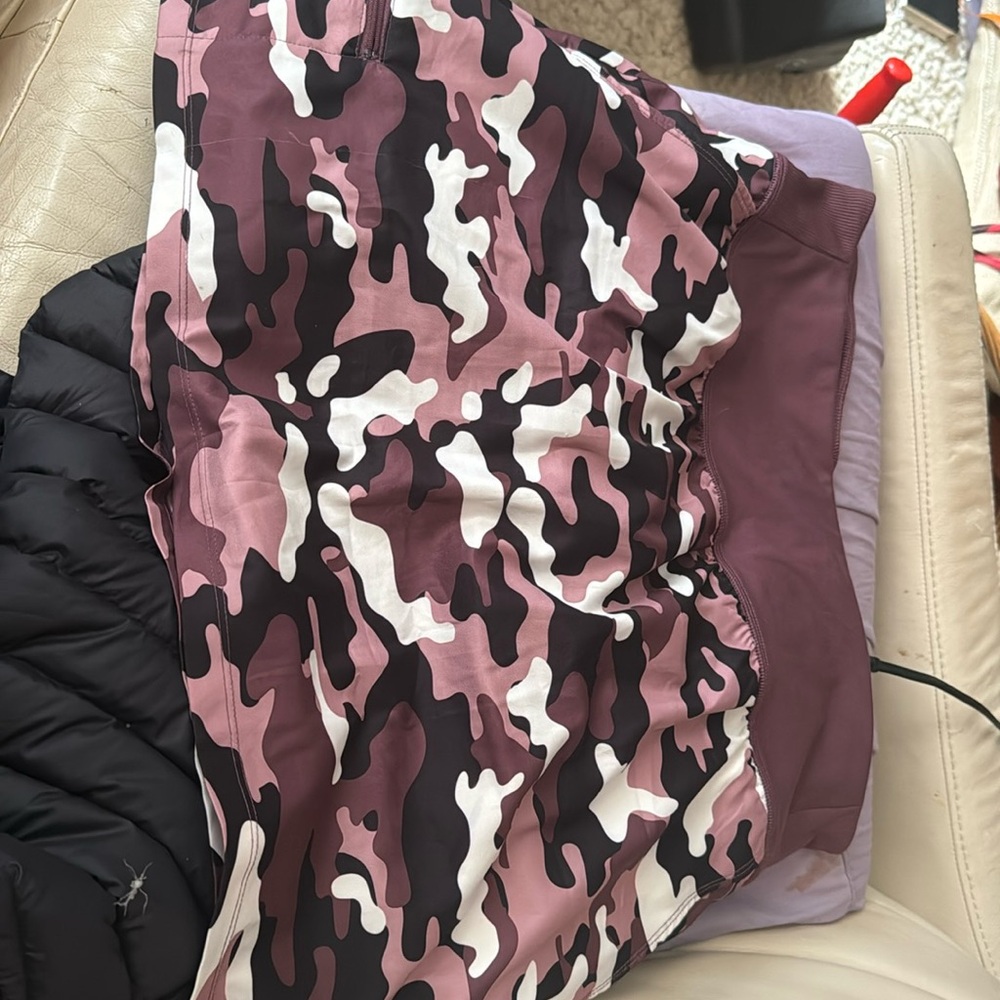 Zuda Regular Z-Eco Utility Skort with Pockets large wine, mauve camouflage